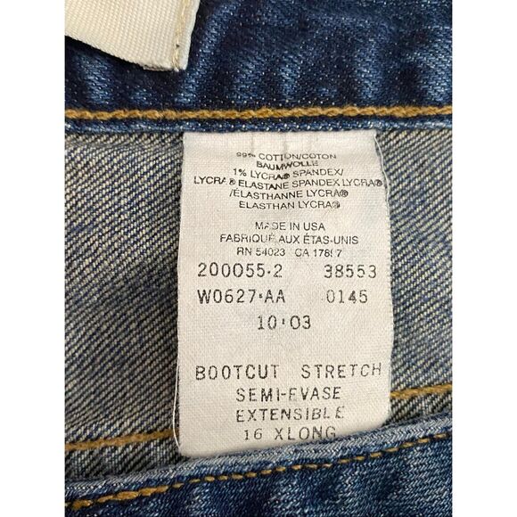 GAP Bootcut Stretch Jeans Mid Rise Women’s Sz 16 Extra Long - Picture 4 of 5